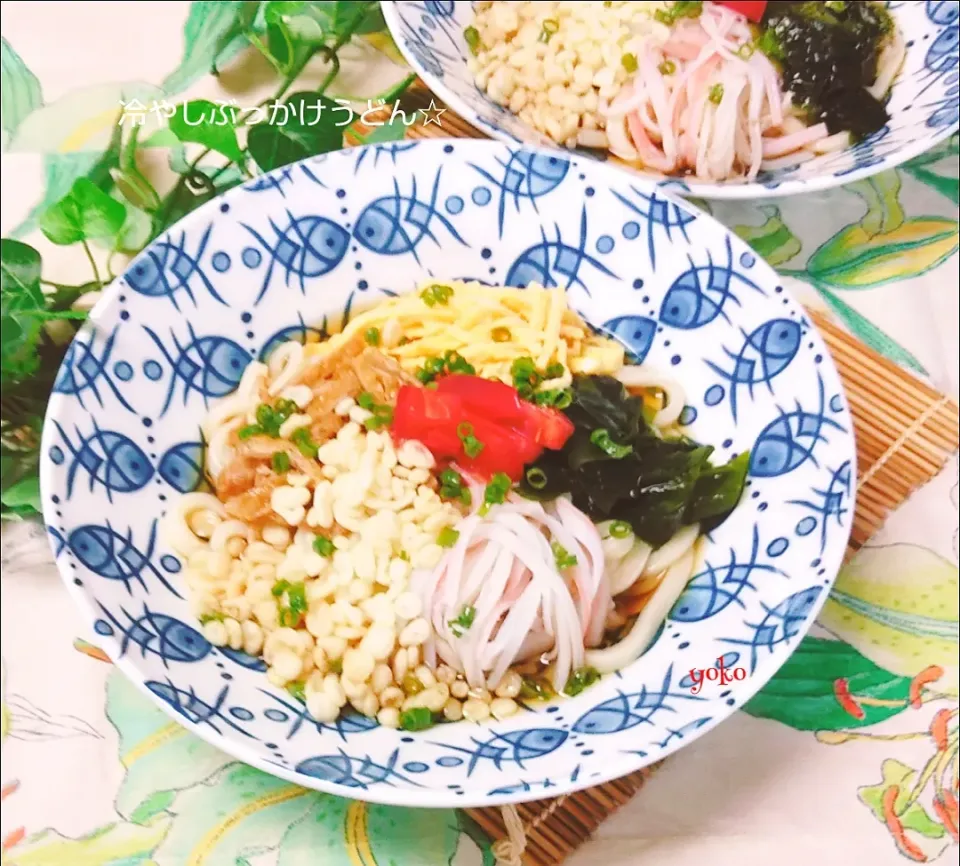 冷やし ぶっかけうどん☆昨日のお昼ご飯です～|容子さん