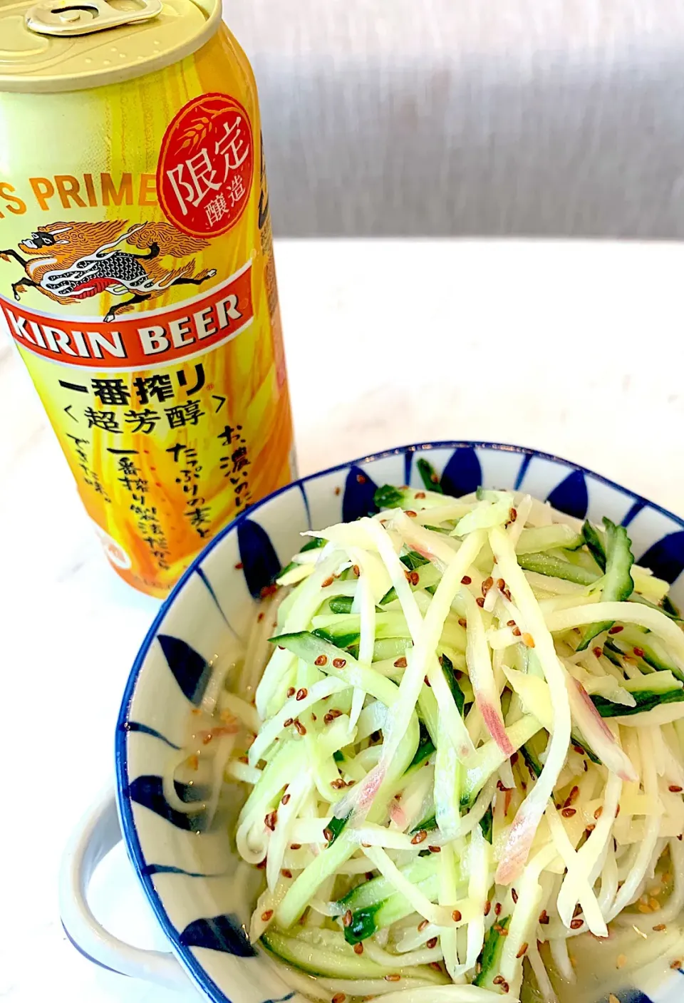 Snapdishの料理写真:今日のビールのお供🍺新しょうがのナムル😋|ぽくくんさん