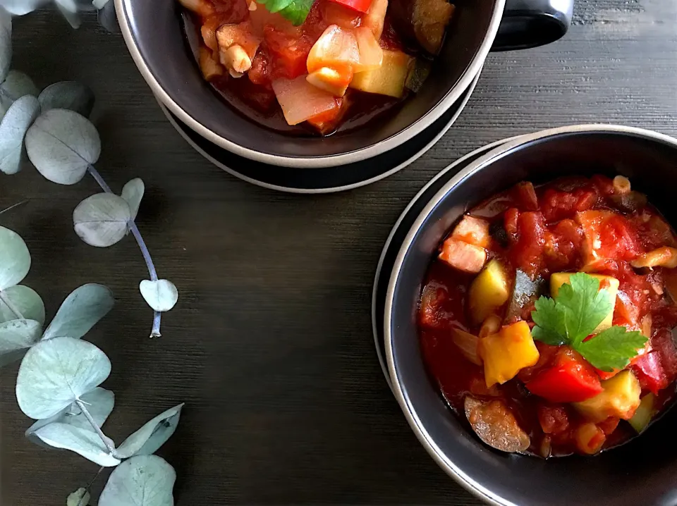 Snapdishの料理写真:あいの料理 レンジでラタトゥイユ🍅|あいさん