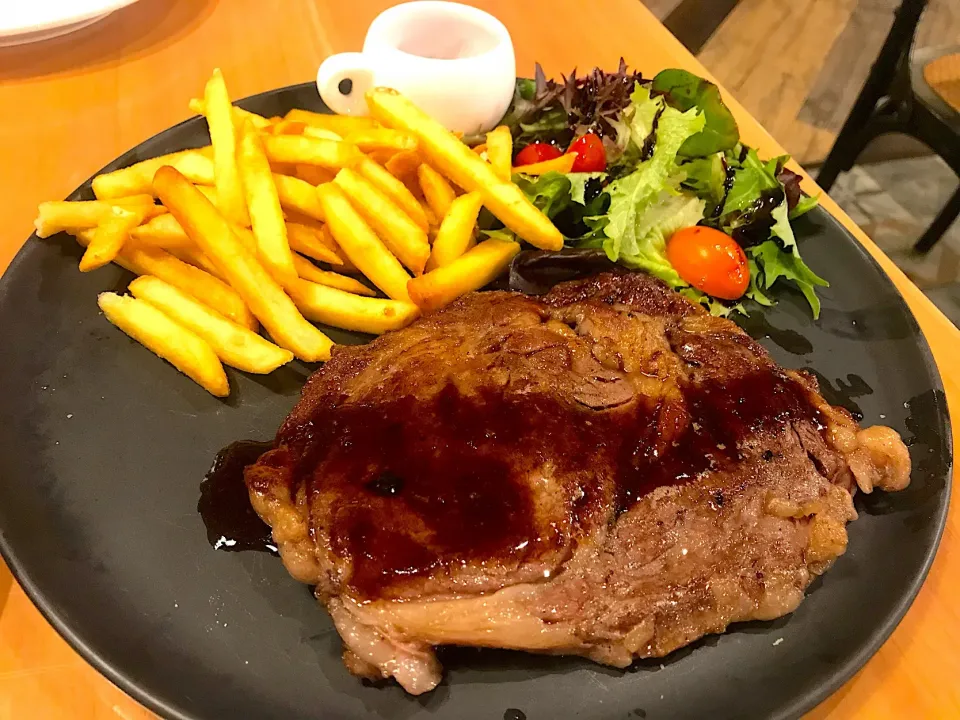 U.S. prime angus ribeye steak|Sky Blueさん