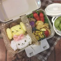 Snapdishの料理写真:ポムポムプリン＆マカロン♡|うさこ＊さん