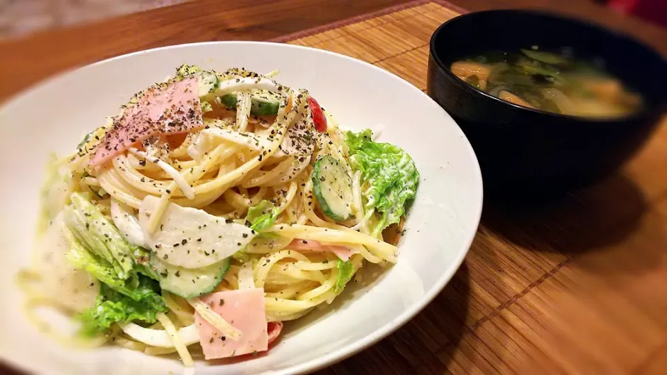 ｻﾗﾀﾞﾊﾟｽﾀ～
の晩ごはん✨|kaz(*･ω･)さん