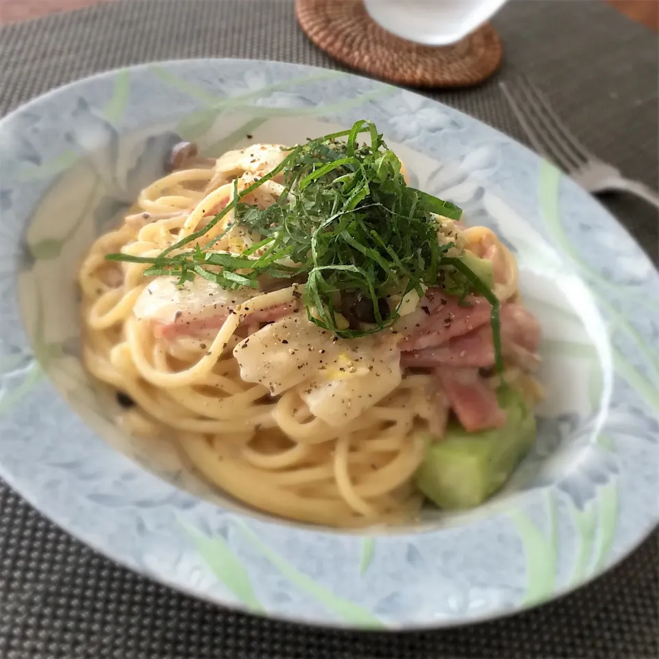 ベーコンと白菜のクリームスパゲッティ🍝|𓇼 Ⓢ Ⓗ Ⓘ Ⓝ Ⓞ Ⓑ Ⓤ 𓇼さん