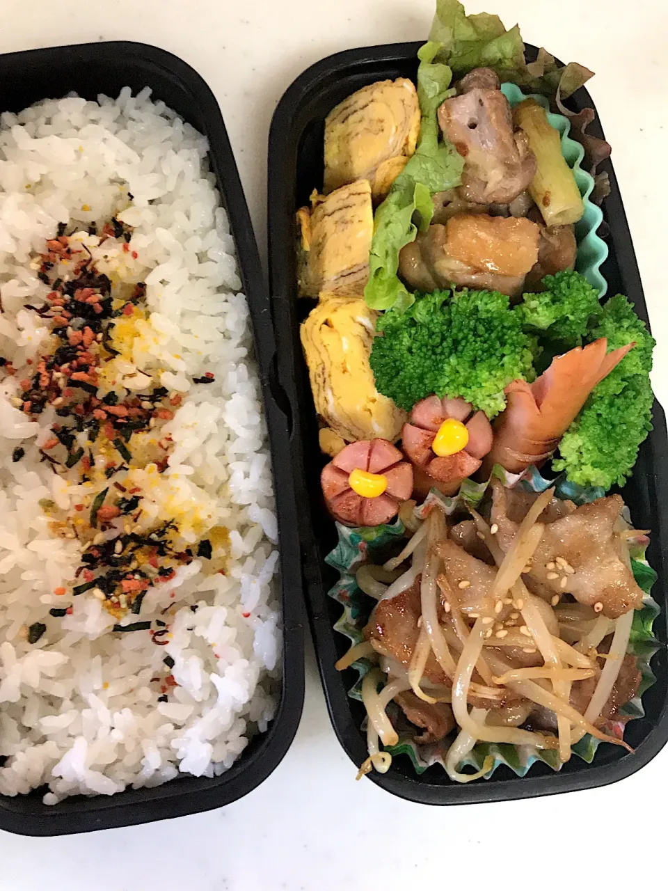 Snapdishの料理写真:2019.7.8 中学男子のお弁当🍱|かおたまさん