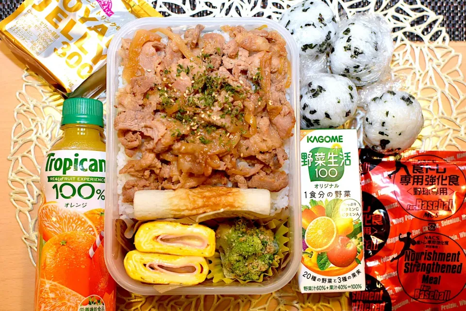 #お弁当  #息子弁当  #高校生弁当  #高校球児弁当  #食トレ  #のっけ弁  #タッパー弁当  #下味冷凍  #生姜焼き弁当|dra-kichiさん