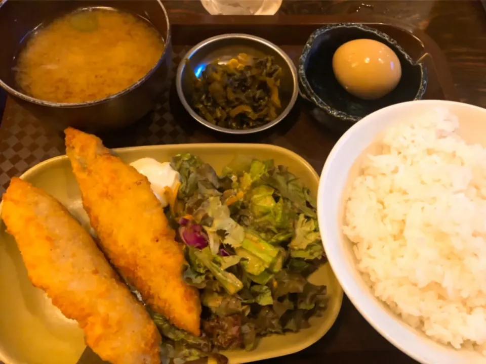 白身魚フライ定食 ¥540|Blue Moon Caféさん