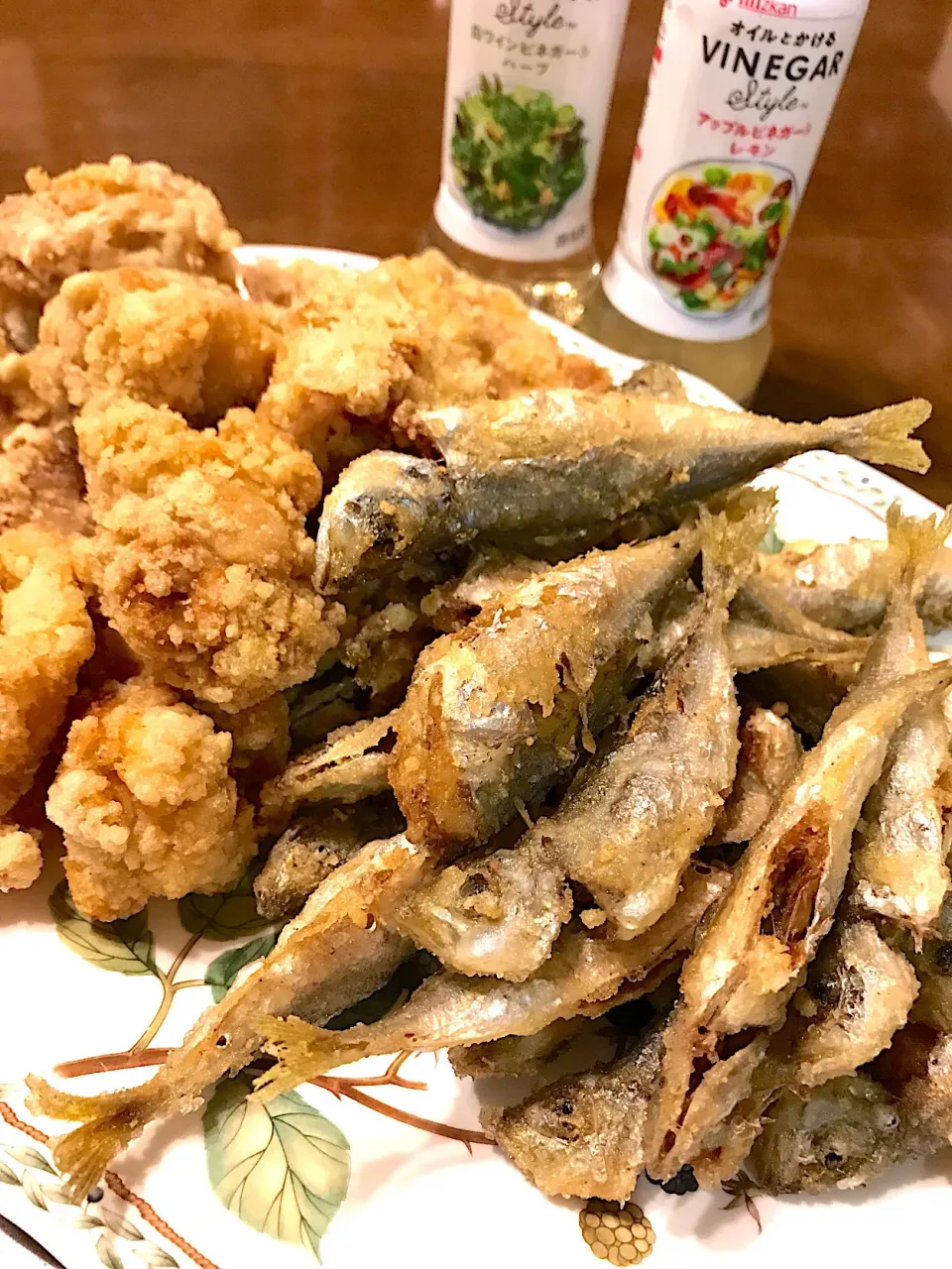 鶏の唐揚げ🐓と小あじの唐揚げ🐟|洋子さん