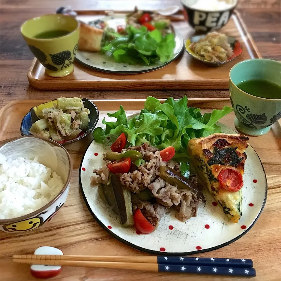 夏野菜と牛肉の炒め物定食|ともみさん