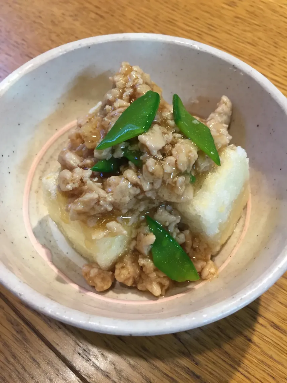 豆腐と鶏ひき肉のそぼろ餡|まつださんさん