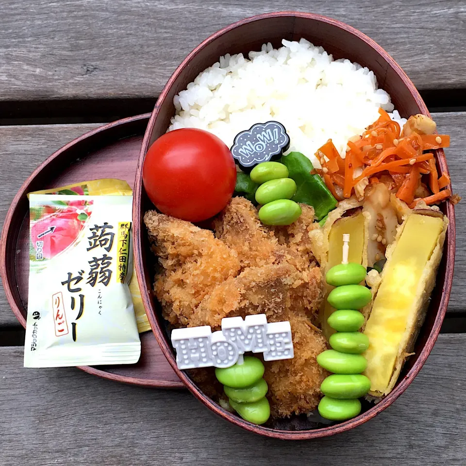 Snapdishの料理写真:#曲げわっぱ弁当  #男子高校生弁当|さい。さん