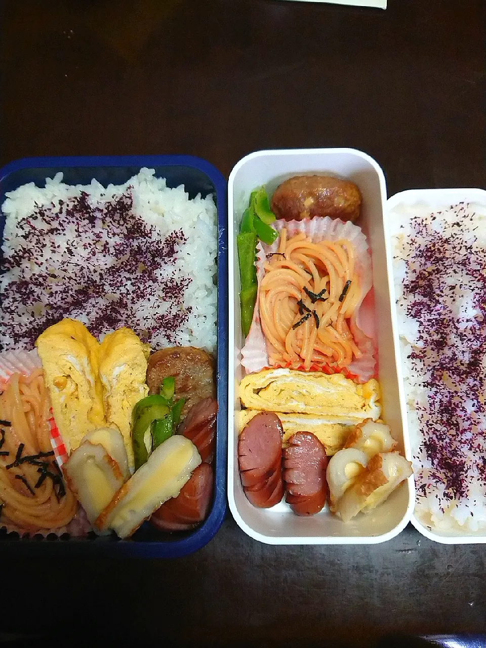 Snapdishの料理写真:☆2019.7.9 お弁当～☆
Happybirthday!!!
なのに
いつもと変わらずのお弁当～(≧∇≦)|☆nami34☆さん