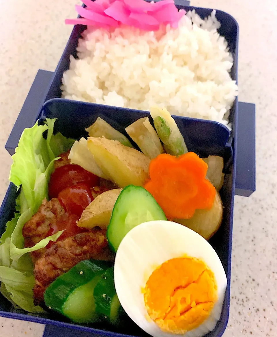 Snapdishの料理写真:ハンバーグ弁当|besさん