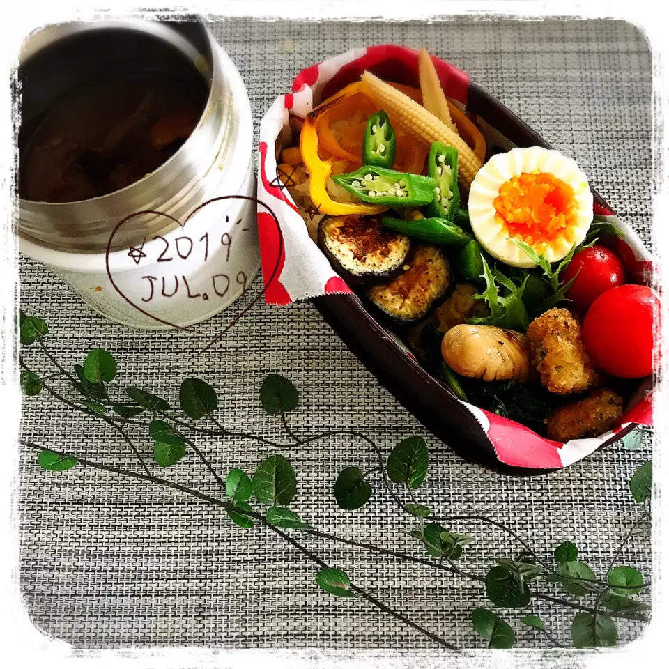 7/9 ☺︎ 夏野菜チキンカレー弁当☆|jon2さん