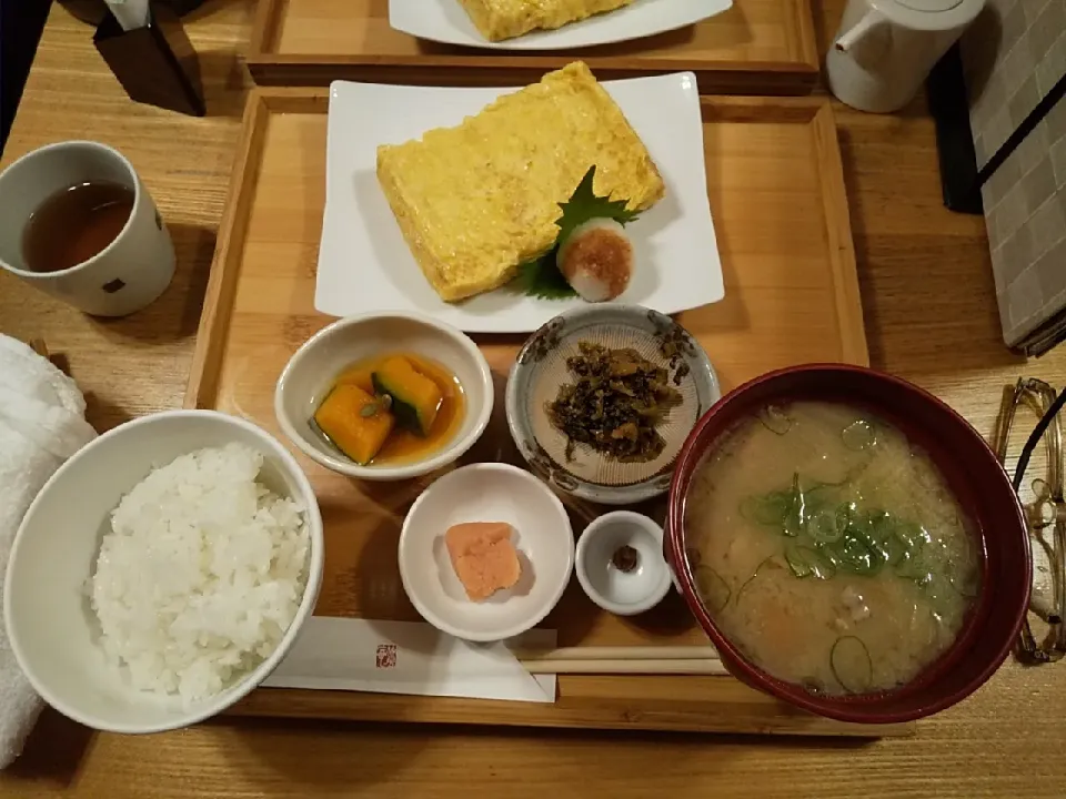 Snapdishの料理写真:焼きたて卵焼き定食|かおりんさん