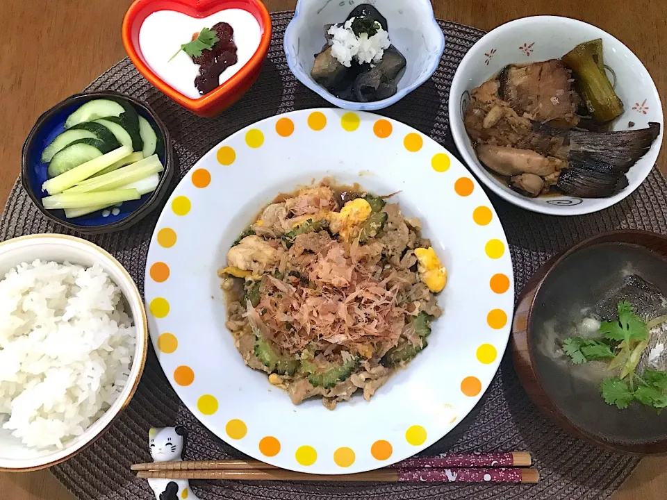 ゴーヤチャンプルー定食|ゆうかさんさん