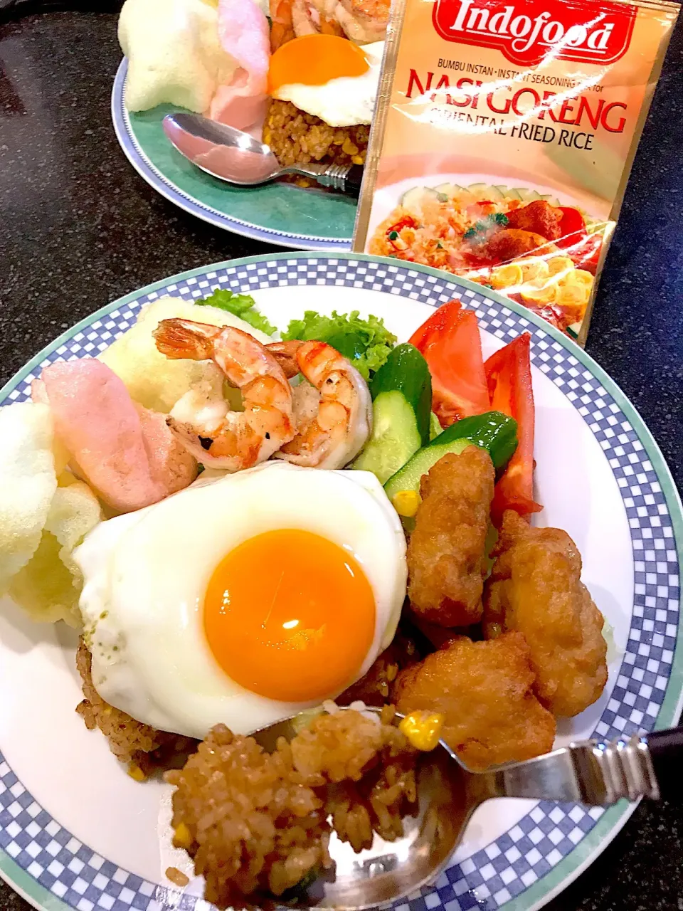 Snapdishの料理写真:one plate nasi goreng|シュトママさん