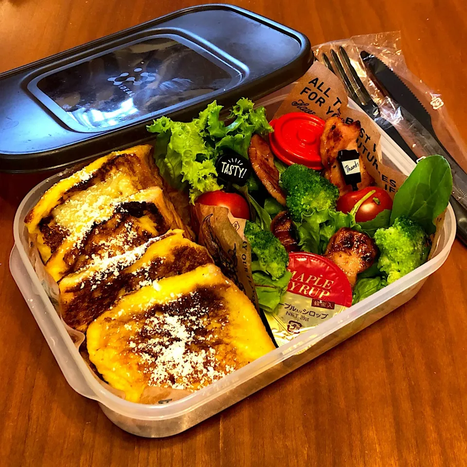 Snapdishの料理写真:2019.07.10 フレンチトースト弁当|みほさん