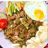 Snapdishの料理写真:Garuda special friedrice|Nasi Goreng Garuda , Surabayaさん