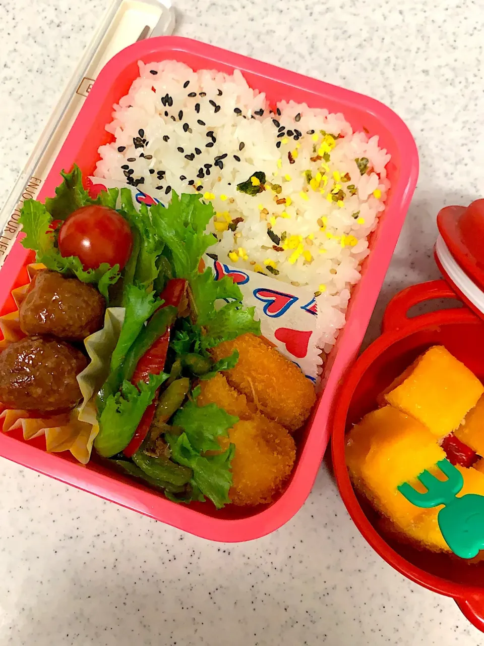 今日のお弁当 #女子高生のお弁当  #手抜き|料理嫌いなおかあさんさん