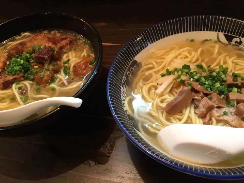 沖縄飯✈︎八重山そばとソーキそば#ワールド飯#また食べたい|にゃふてんさん