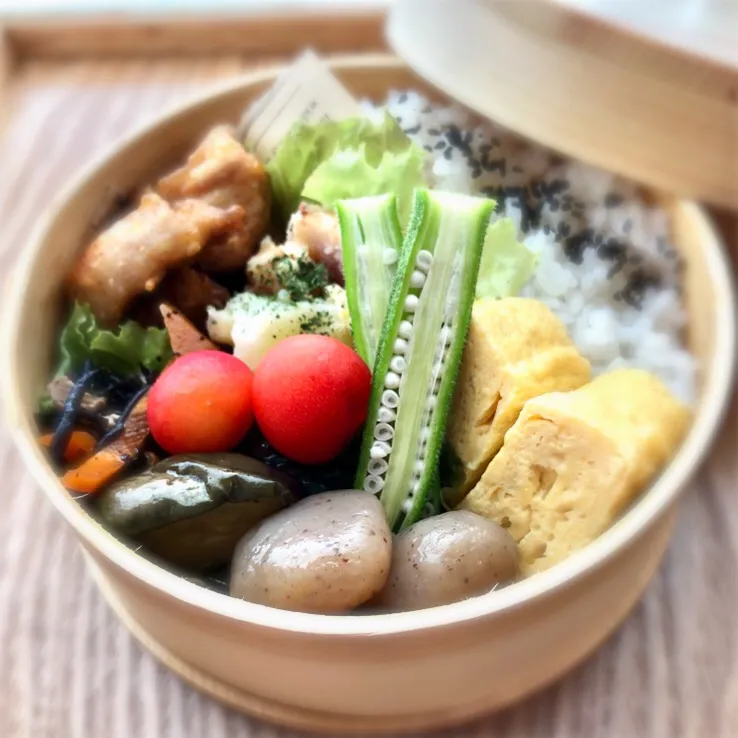 Snapdishの料理写真:令和元年7月10日(水) お弁当
塩唐揚げのお弁当 作り置きやらも…入ってる|みかりんさん