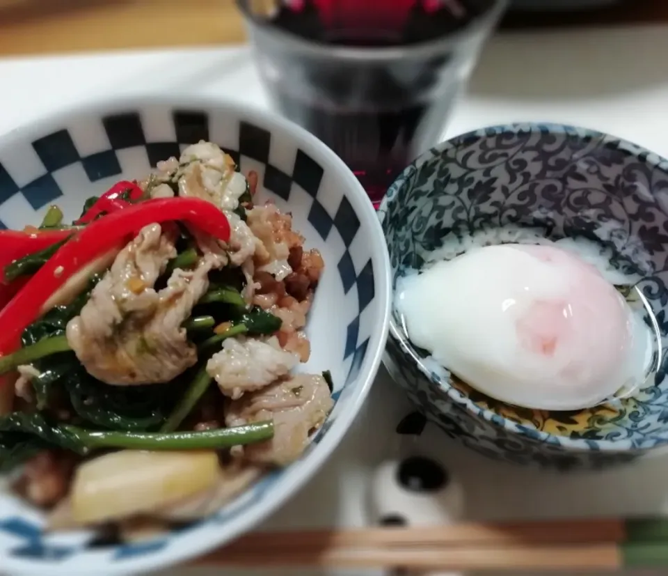 🥚温泉たまご乗せで食べました😋|エスニックナーサーンさん