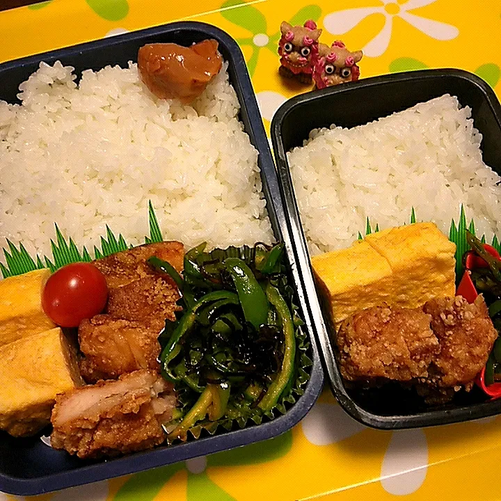 夫の弁当、娘の弁当|みどりさん