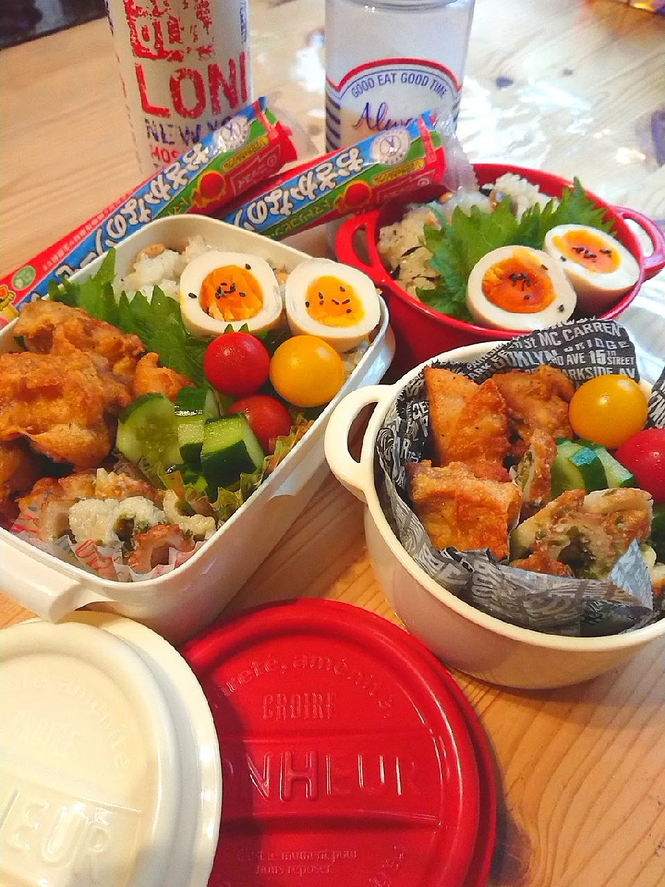 Snapdishの料理写真:2019.7.11 息子&旦那弁当🍱|あずきラテさん