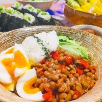 納豆そば❤︎''