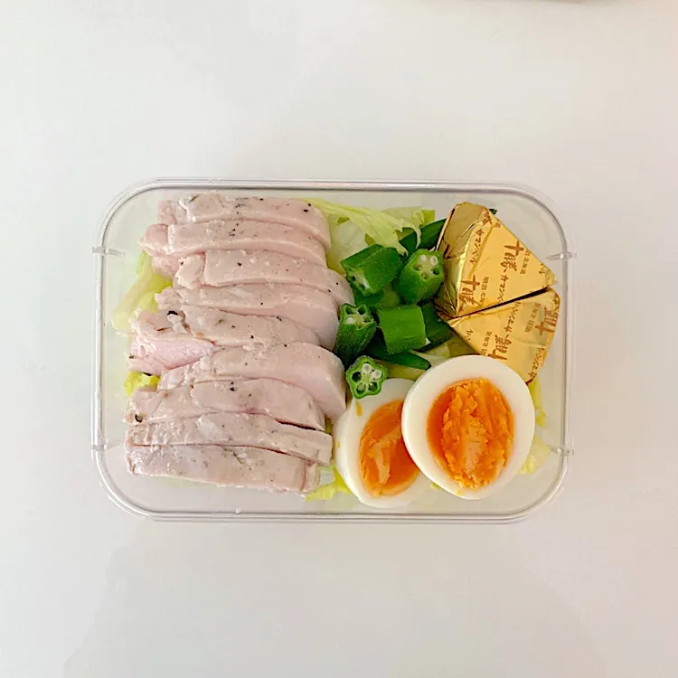低温調理鶏胸肉弁当|しーさん