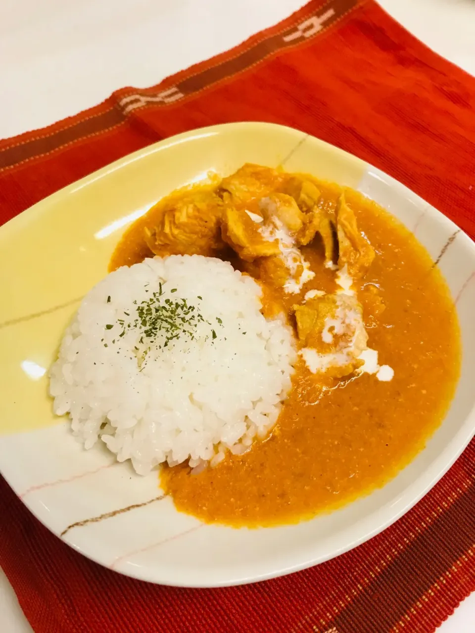 旦那さんのバターチキンカレー🍛|だまさん