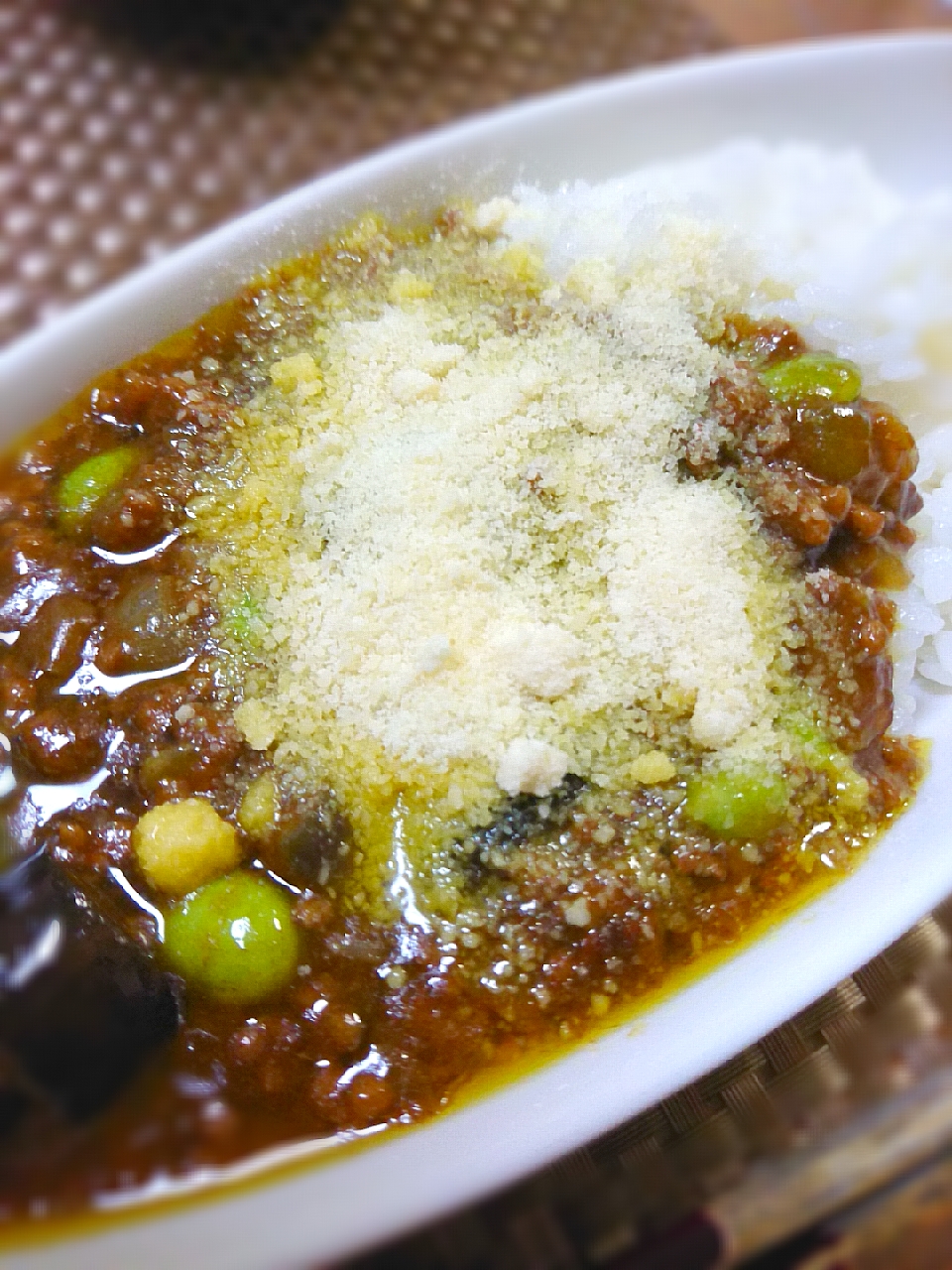 ナデシコさんの料理 10分で夕ごはん☆ナスのキーマカレー風