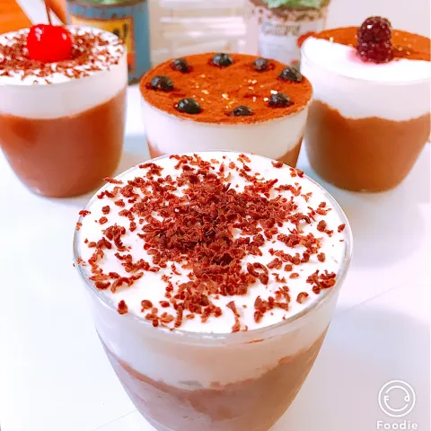 「UCC上島珈琲 / 職人の珈琲　ミルクに最適」を使ってみたSnapdishの料理・レシピ写真:✨Chocolate coffee mousse✨
 チョコレートコーヒー ムース