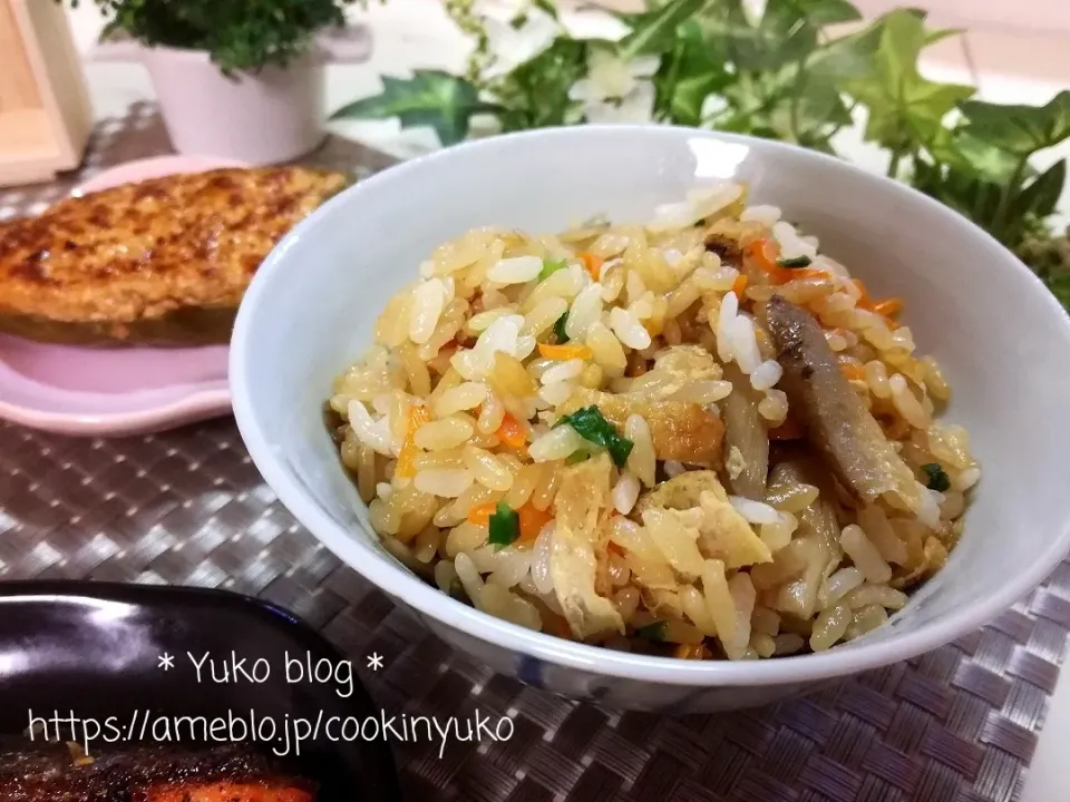 根菜の炊き込みご飯。|cookinyukoさん