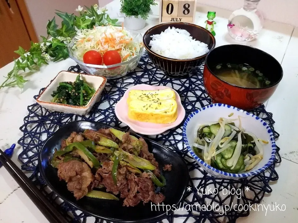 Snapdishの料理写真:牛肉とアスパラの炒め|cookinyukoさん