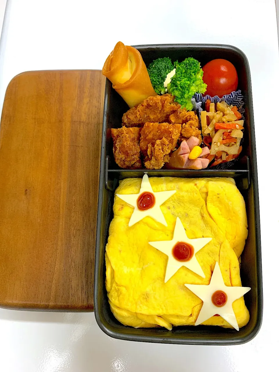 2019,7/12 高１娘のオムライス弁当🍱|naoちんさん