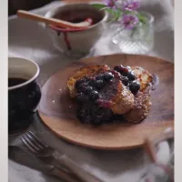 一人朝ごはんにフレンチトースト