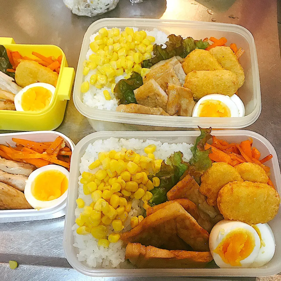 Snapdishの料理写真:家族弁当7月10日|hatabowwyomeさん