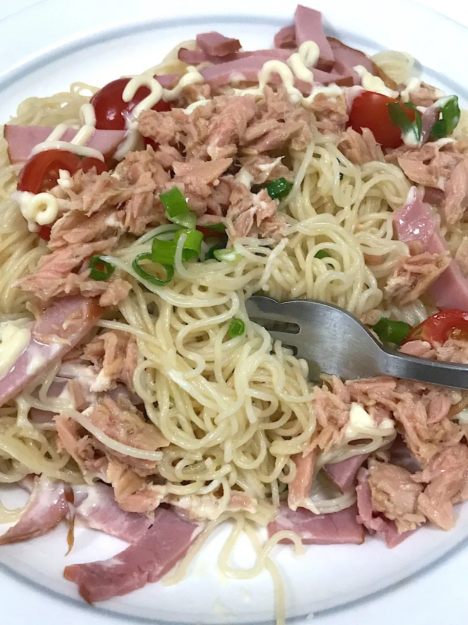 ゴマ油と白だしで味付けした、そうめんパスタ♫wwwww|Yoshihiro Andoさん