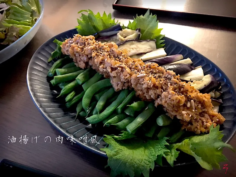 山本真希さんの料理 ✱油揚げの肉味噌風✱ ベジ麻婆奴とベジ麻婆茄子|yucca@さん