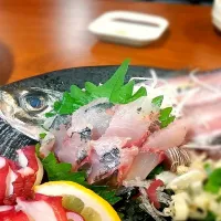 Snapdishの料理写真:刺身盛り合わせ|n.yさん