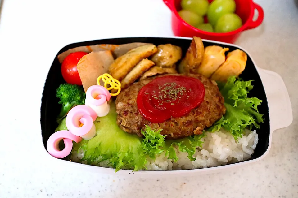 #ハンバーグ弁当  #お弁当記録|さ〜さん