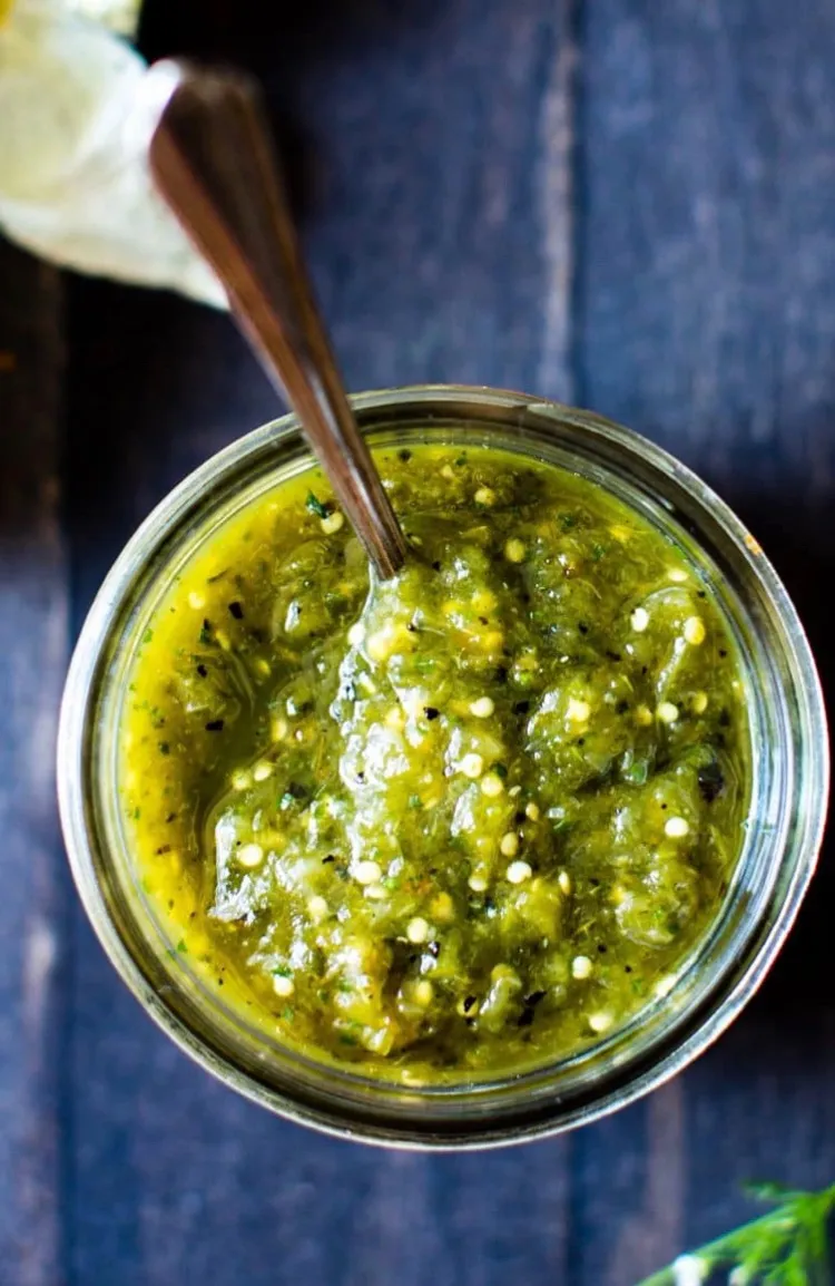 Snapdishの料理写真:Salsa verde, tomatillos  #tomatillo  #greentomatoes  #salsaverde|🌺IAnneさん