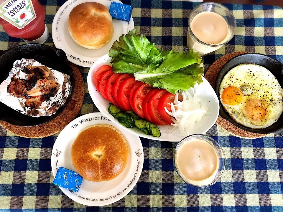 Snapdishの料理写真:#週末の朝ごはん 2019.7.13|merumamaさん