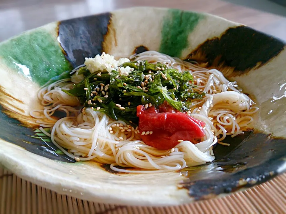 めかぶそうめん|古尾谷りかこさん