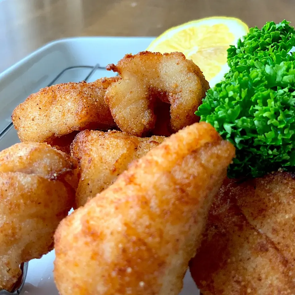 釣り魚🎣キジハタとカサゴの唐揚げ|9421beruさん