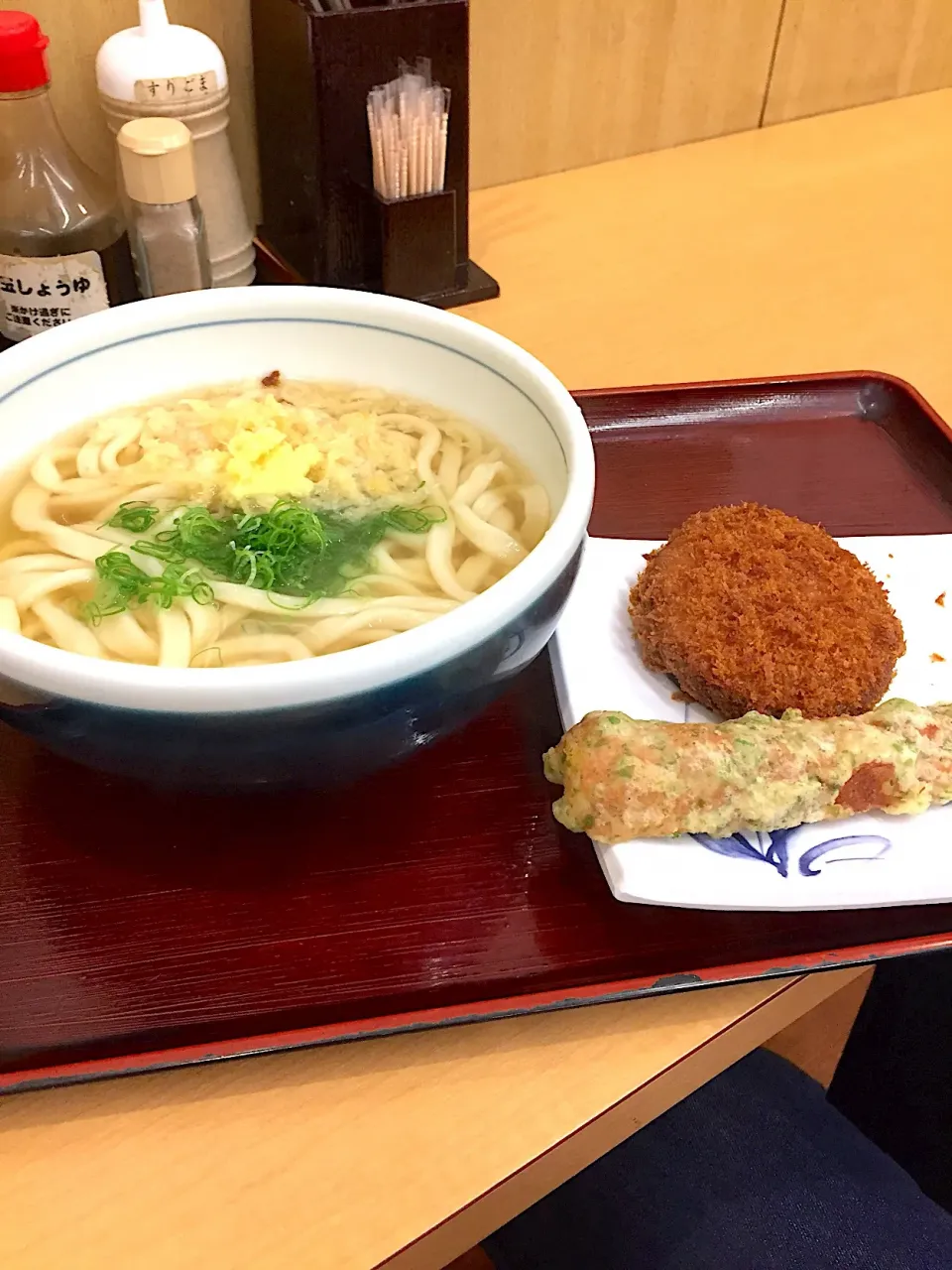 釜かけうどん😁|おかちさん