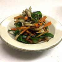 ニラと人参、エリンギのナムル