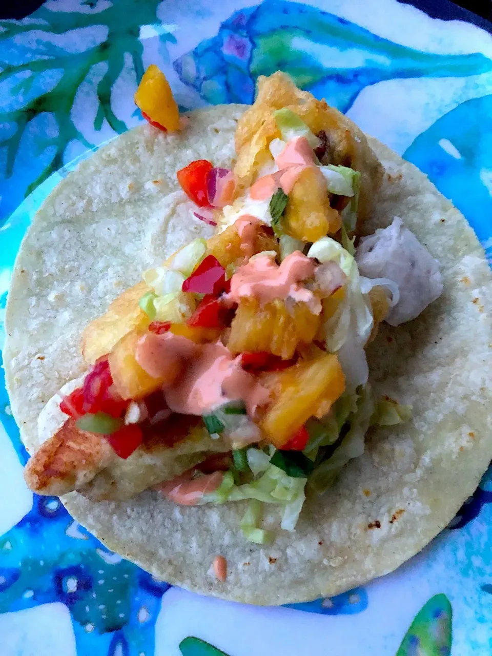 Baja Fish Taco with pineapple salsa|Chris Shannonさん