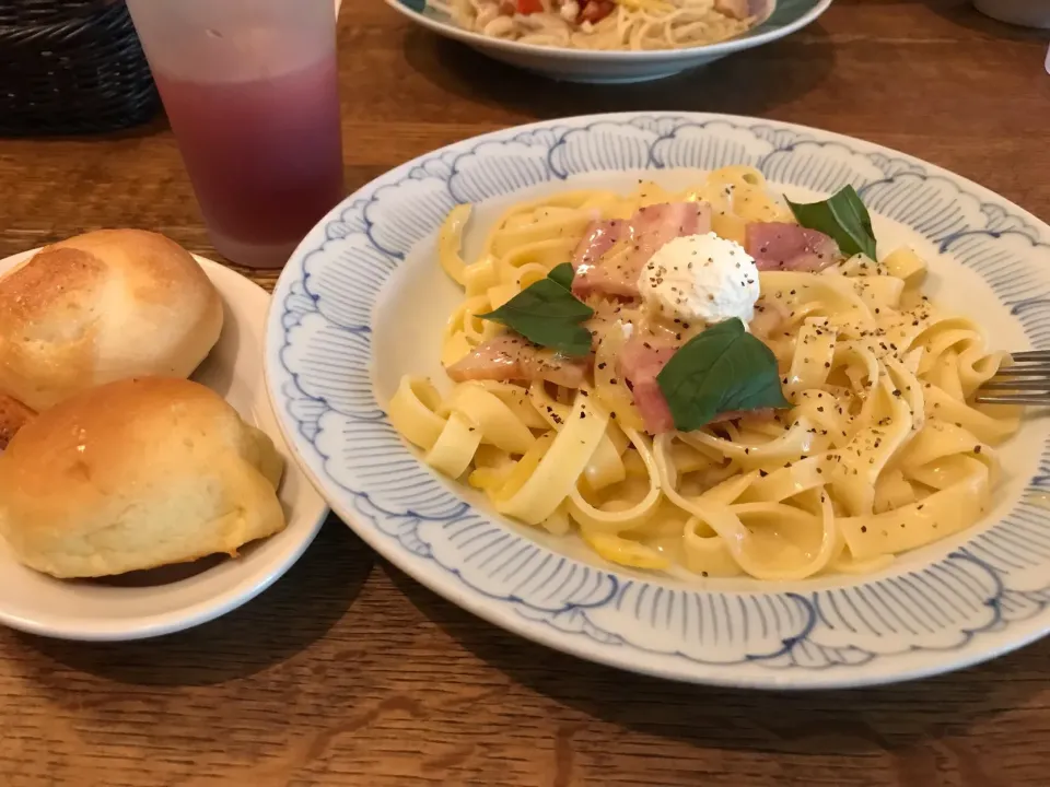 7月13日風邪ひき昼夜兼用。割引券きてた鎌倉パスタでパンとドリンク放題。|あやさん